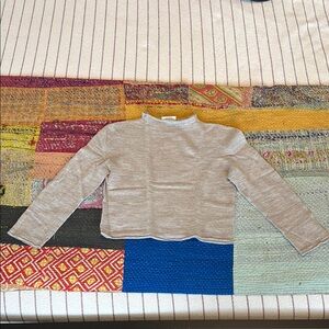 Elizabeth Suzann + Kordal Merino Mock Neck Crop Sweater